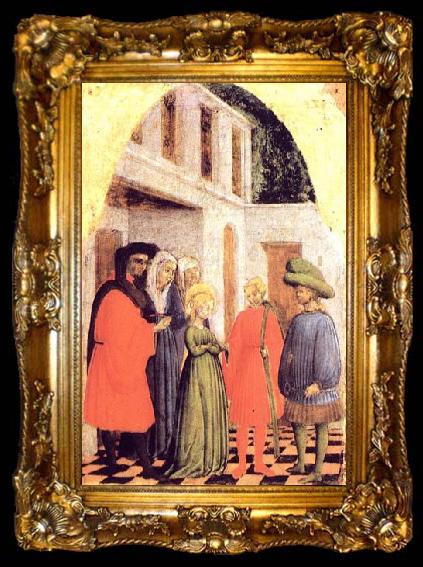 framed  VIVARINI, Alvise Marriage of St. Monica, ta009-2